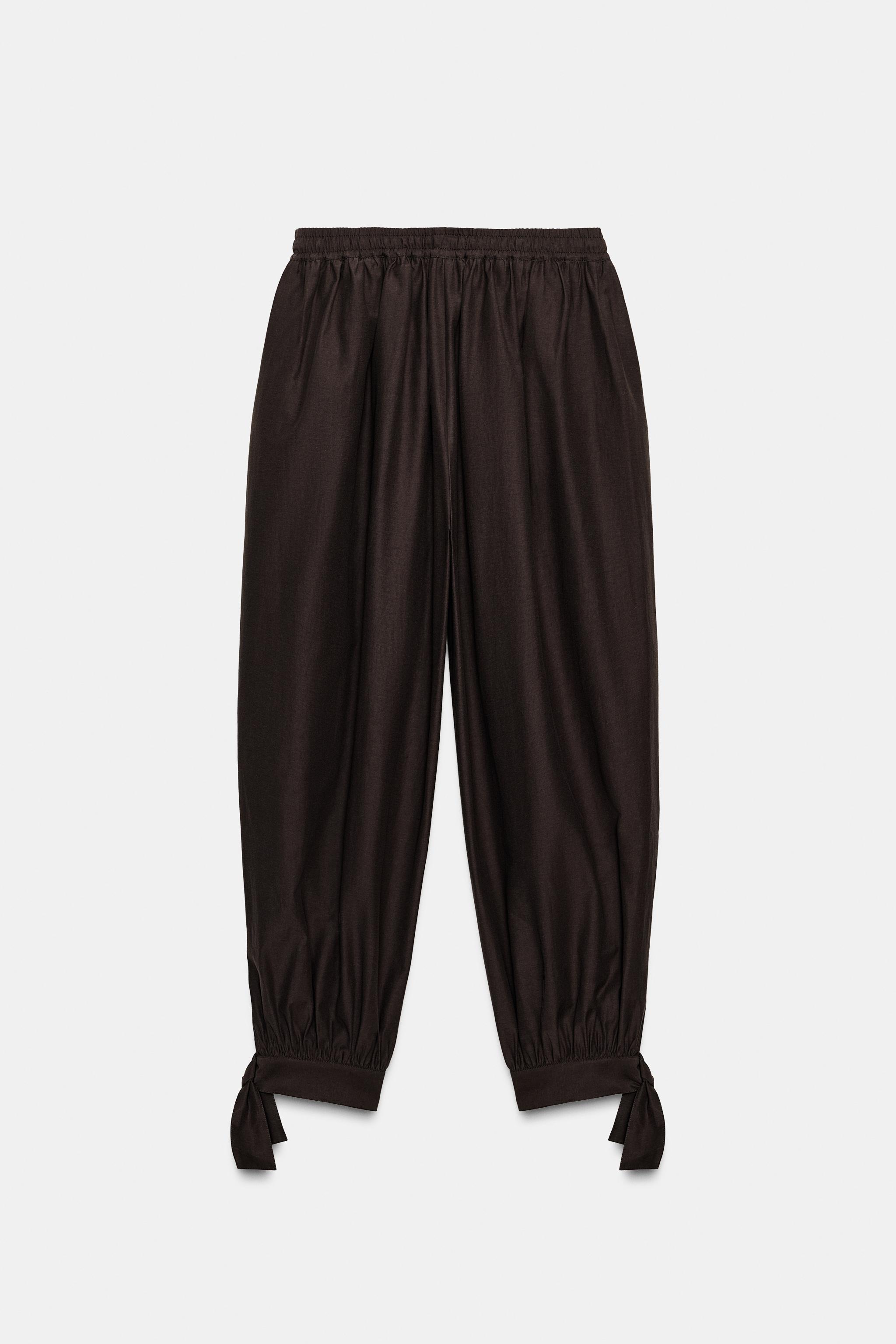 PANTALON BOUFFANT AVEC NŒUDS